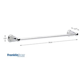 Franklin Brass Kinla -towel Bar Accessory Set, Polished Chrome -bathroom -towel Holder, -bathroom Accessories, KIN3PC-PC