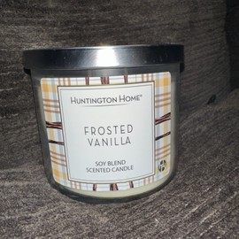 Huntington Home 3- Wick Soy Blend Candle Frosted Vanilla