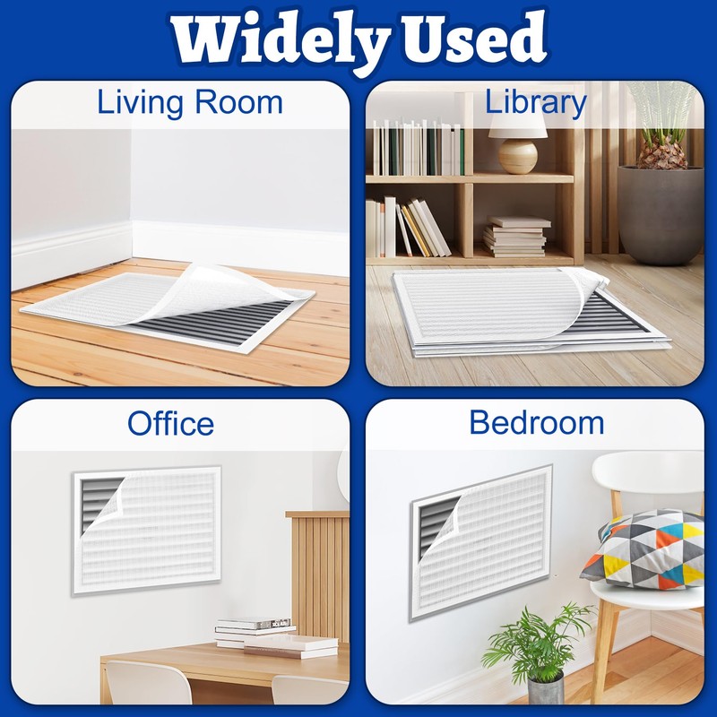 Wintcomfort Air Vent Filter Kit, 39"x39" Cut to Fit Micro