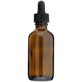 AURA VARIETY 2 OZ 60 ML Boston Round Amber Empty REFILLABLE Glass Bottle with Glass Eye Dropper (Perfume Fragrance Cologne Essential Oil Atomizer) (24)