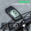 3 in 1 Bike Computer with Headlight Horn IP64 Multifunction