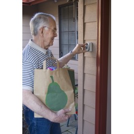 Kidde AccessPoint 001413 KeySafe Original Slimline Push Button Combination Permanent Key Lock Box, 2-Key, White