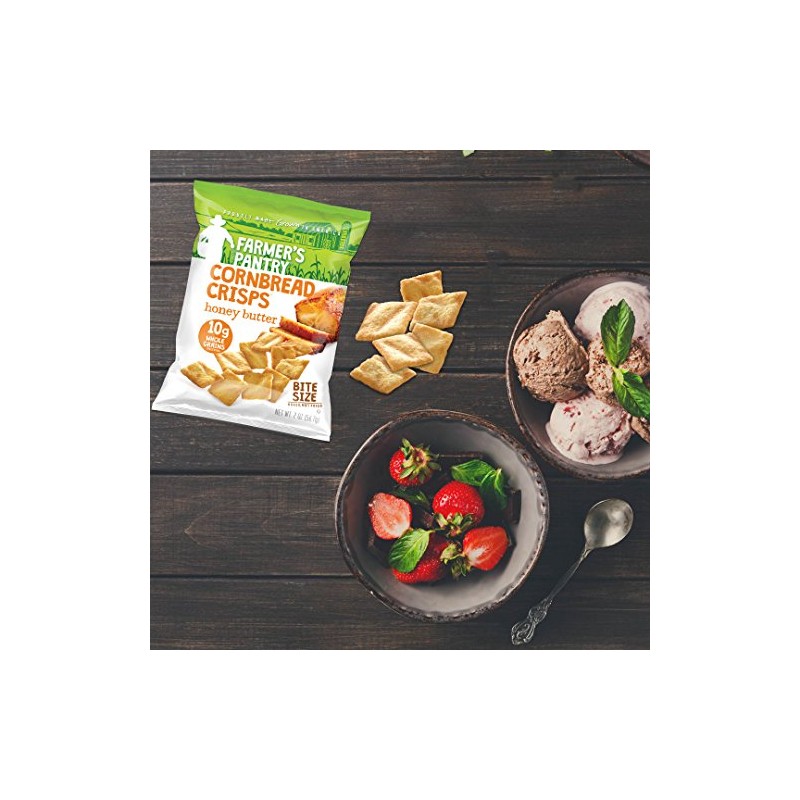 Farmer's Pantry Cornbread Crisps, Honey Butter, Kosher, 2 Ounce (Pack