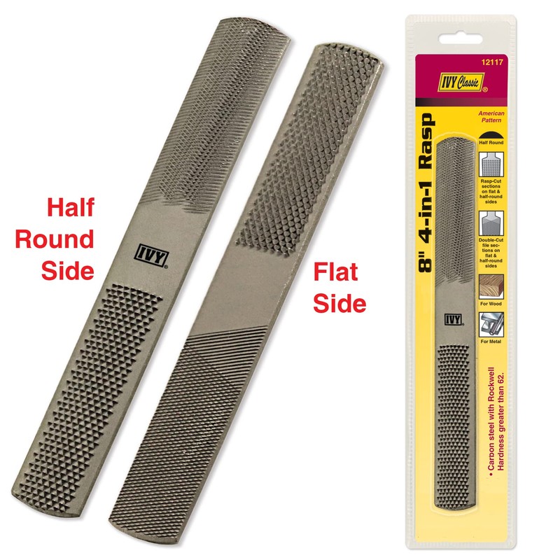 IVY Classic 12117 8" 4-in-1 File/Rasp, 1/Card