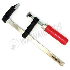 WAIWAIGOODS L-Shaped Clamp Set for DIY Work Fixing Hardware 2.0 x 7.9 inches (50 x 200 mm) Craft Welding Temporary Fastening Tool (Set of 3)