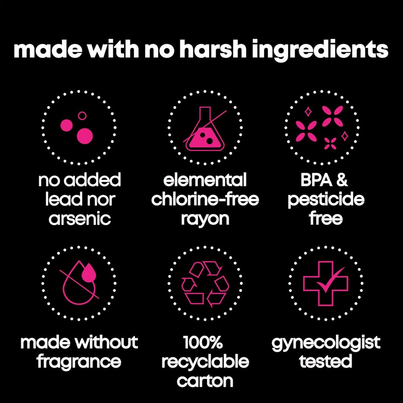 U by Kotex Click Compact Tampons, Super Absorbency, Unscented, 45