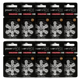 Power One EVOLUTION Size 312 Hearing Aid Battery (60 Pack) Improved Battery Life
