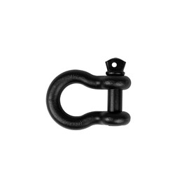 Bulletproof 1-1/4" D-Ring Shackle 18 Ton Working Load Limit - Heavy Duty Recovery Shackle with 1-3/8" Threaded Pin - Forged Steel - Black Powder Coat Finish