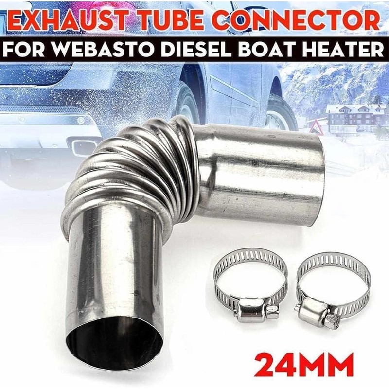 4 Pcs Stainless Steel 24mm Air Diesel Parking Heater Exhaust