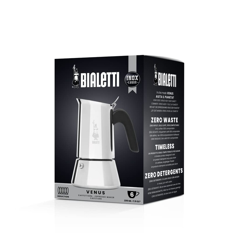 Bialetti - New Venus Induction, Stovetop Coffee Maker, Suitable for