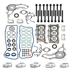 3.6L Head Gasket Set with Head Bolts FIT for 2011-2016 Jeep Grand Cherokee Wrangler, FIT for Dodge Challenger Charger Ram 1500 3.6L, Replace HS26541PT ES72467