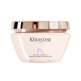 Kérastase Gloss Absolu Crème Hair Mask, Deeply Nourishes And Delivers A Glossy Finish, With Hyaluronic Acid, For Thick Hair Prone To Frizz, 200ml