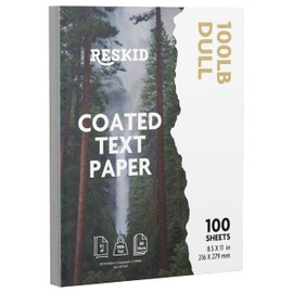 Double-Sided 100lb Matte Text Digital C2S Paper – Perfect for Color Laser Printing, Design Proposals, Flyers, Brochures | 8.5 x 11 | 100lb Dull Text | Matte Coated | 100 Sheets (100lb Dull, 8.5x11)