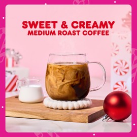 Dunkin’ White Chocolate Peppermint Artificially Flavored Coffee, K-Cup Pods, 60 Ct.