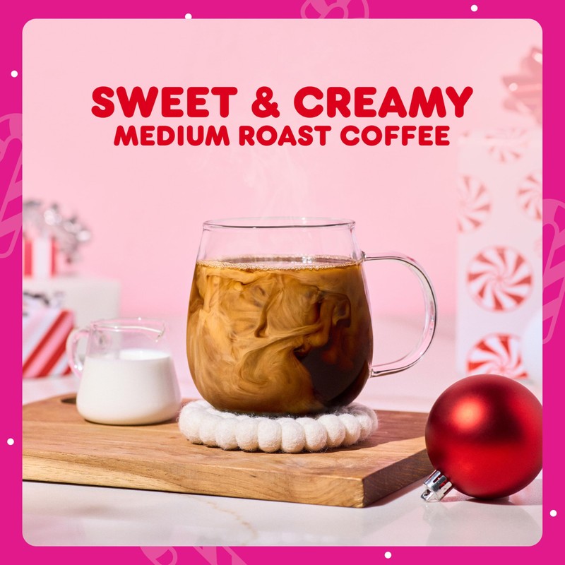 Dunkin’ White Chocolate Peppermint Artificially Flavored Coffee, K-Cup Pods, 60