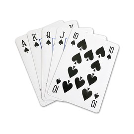 KAV Jumbo Large Playing Cards Deck for 52 Playing Game, Family Party, Poker Nights, Indoor, Outdoor, Garden, BBQ and Xmas- Plastic Coated Giant Card (‎13x9x2 cm)