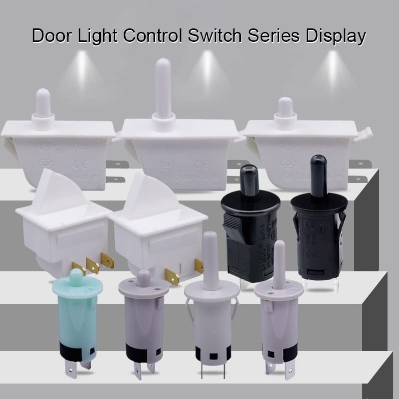 Fielect LTK-17 Refrigerator Door Light Switch Momentary Fridge Switch Normally