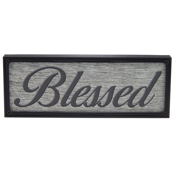 Medallurgy Blessed Word Art Sign Kitchen Home Decor Wall Hanging