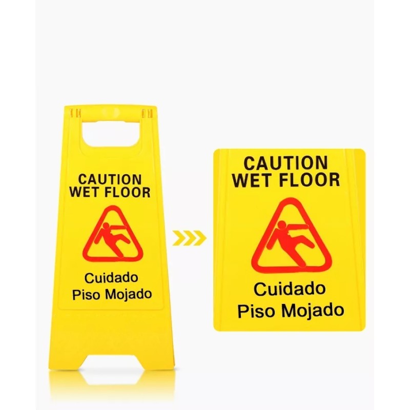 IPERJIU Letrero Señalamiento Piso Mojado Precaución
