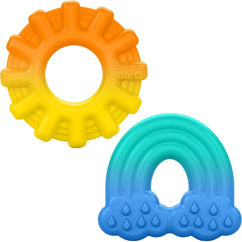 Bright Starts Pack 2 Mordederas de Silicona para Bebés