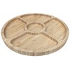 Bamboo Snack Plates, Snack Bowls, Eco-friendly Wooden Plates, Set of