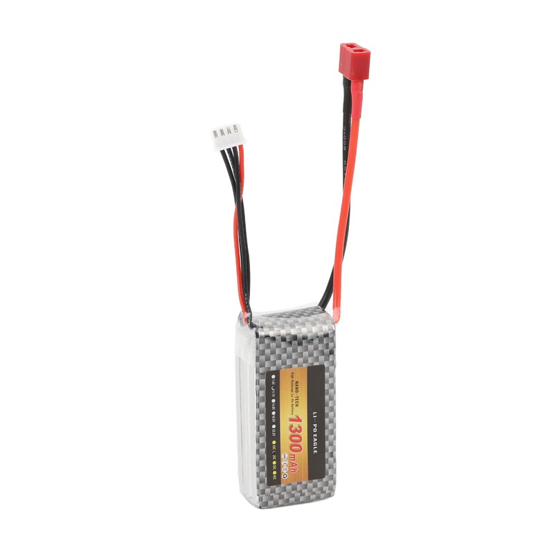 RC LiPo Battery 11.1V 1300mAh 3s with 25CT Connector Lithium