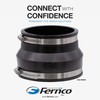 Fernco 1002-44RC Shielded PVC Pipe Coupling for Clay to Cast