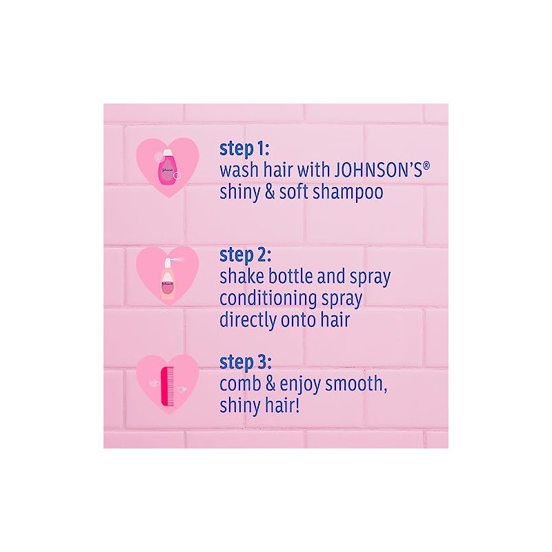 Johnson's Baby - Champú para niños Shiny & Soft, sin