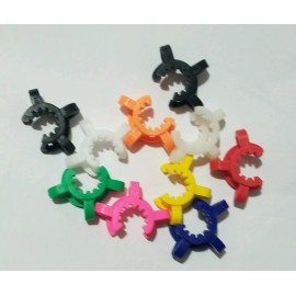 15 / 14 mm KECK CLIPS GLASS CONNECTORS , JOINT CLIPS MIXED COLORS