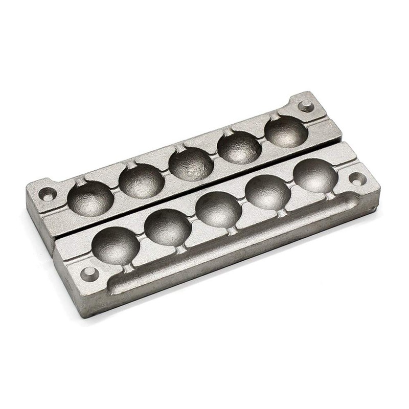 Dimatteo Round Sinker Mold with 5 Cavities and 3-Ounce,Without Handle