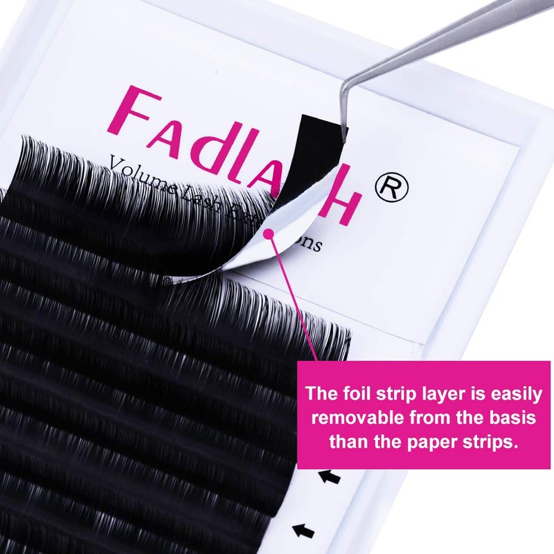 Volume Eyelashes, 0.05 mm Thickness, D Curl, 11–19 mm Length,