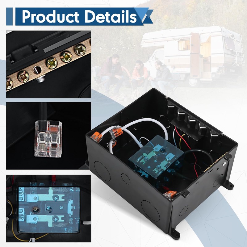 LINKCRO Automatic Transfer Switch，30 Amp Transfer Switch Kit for Inverter/Shore