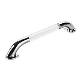 RV Grab Handle Bar Replacement with Light for Exterior Door, Acrylic RV Entry Door Grab Handles, RV Handle Grip for Entry Assistance (White Light, 18 inch)