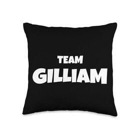 Gilliam Surname Family Birthday Throw Pillow