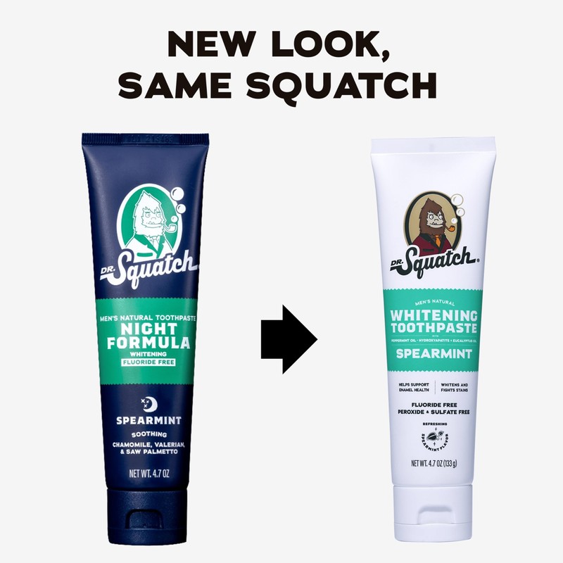 Dr. Squatch Natural Teeth Whitening Toothpaste Kit - Day and