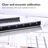 Aluminum Architectural Scale Ruler, Drafting Ruler, Precision 12" Triangular Drafting