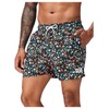 SOLY HUX Swim Trunks for Men Ditsy Floral Print Drawstring