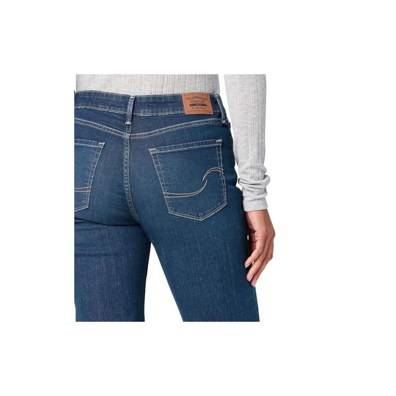 Levi Strauss Signature Gold Women's Curvy Totally Shaping Straight Jeans