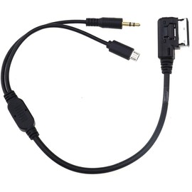 AMI MDI MMI Convert 3.5mm AUX Media Interface Consumer Cable Micro Charg Adapter for MB A B C E G CLS GLK SL SLK Class 2011-14