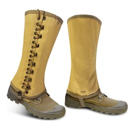 SMONT Canvas Gaiters Snake Gaiters Leg Gaiters for Men Ww2 Gaiters Reproduction Wwii Us M1936 Leggings Gaiters for Hiking Army Khaki Canvas Gaiters Puttee Protection For Legs, 3R