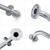 2 Pack Shower Grab Bar with Knurled Anti-Slip Grip 18