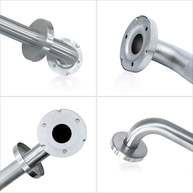 2 Pack Shower Grab Bar with Knurled Anti-Slip Grip 18