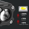 Yolispa Motorcycle Additional Headlight Fog Light, Three Light Modes LED