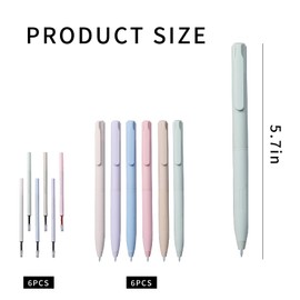 Aesthetic Kugelschreiber, 0,5mm Gelschreiber, Pastell Fineliner, Aesthetic School Stuff, Back to School Must Haves, Scrapbooking Zubehör, Mache Notizen, Malerei (Morandi 6 Farben)