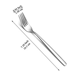 Kyraton Dinner Forks Set of 12 Pieces 18.3cm, Stainless Steel Table Forks Cutlery Set for Home, Restaurant, Hotel, Dishwasher Safe