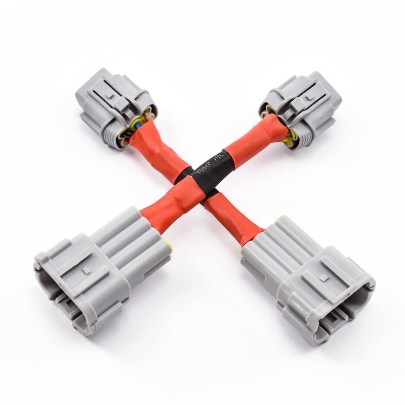 2PCS Headlight Conversion Adapters Wiring Harness Compatible with Nissan 350z