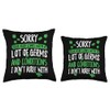 Germaphobe anti-germ hand sanitizer Throw Pillow