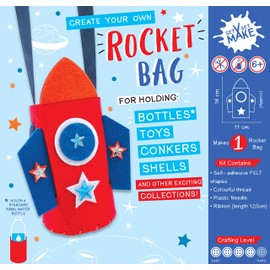Express Yourself MIP Get Set Make Create Your Own Rocket Bag/Bottle Holder Kids Craft Kit for Kids GSET018