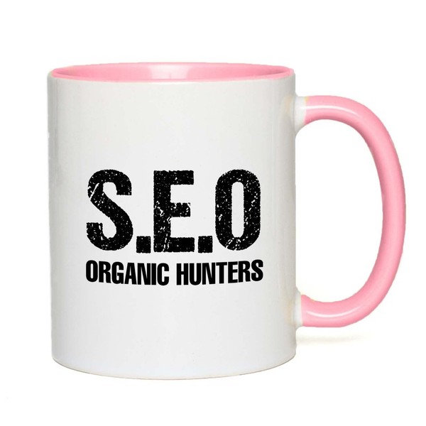 SEO 2Tone Pink Mug 11oz - organic havnter - Researcher