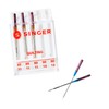 SINGER 44729 Quilting Machine Needles, Sizes 80/11 & 90/14, Multicolor
